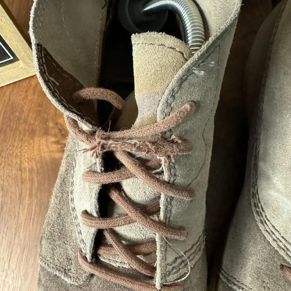Mens Sorel Greely Gray Suede Lace Up Comfort Chukka Ankle Boots Size 10 M GUC‎